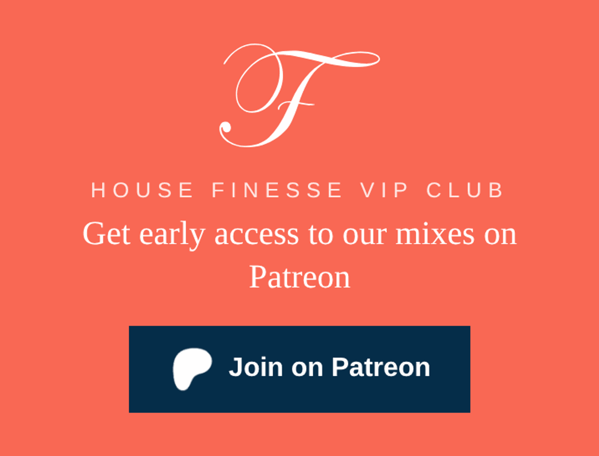 The same banner on mobile, with the logo, message and Join on Patreon button stacked